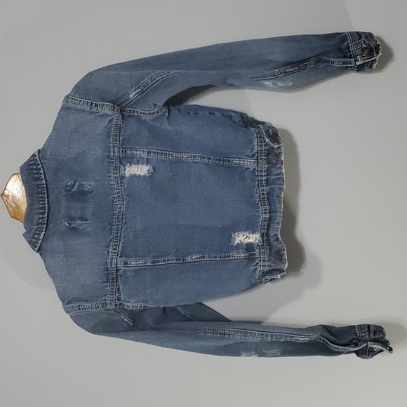 RUE21 jacket womens size small demin ripped torn destroyed holes shop jacket - Picture 7 of 10